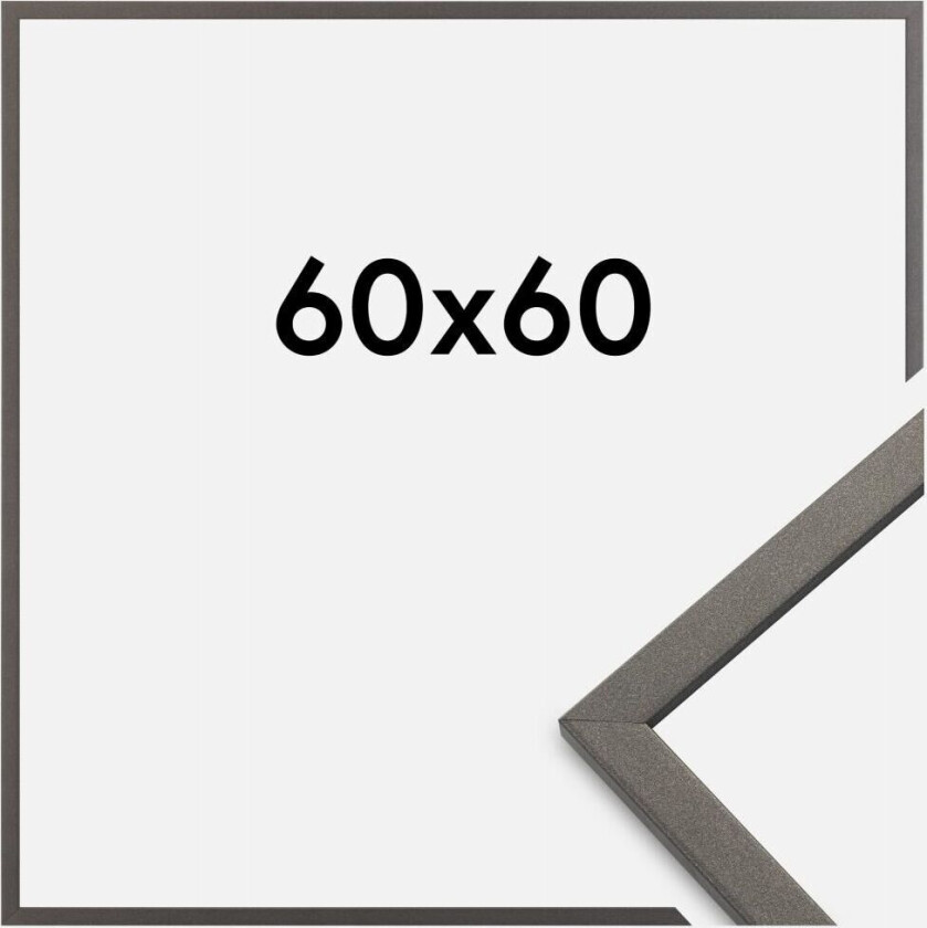 Ramme Edsbyn Grafitt 60x60 Cm