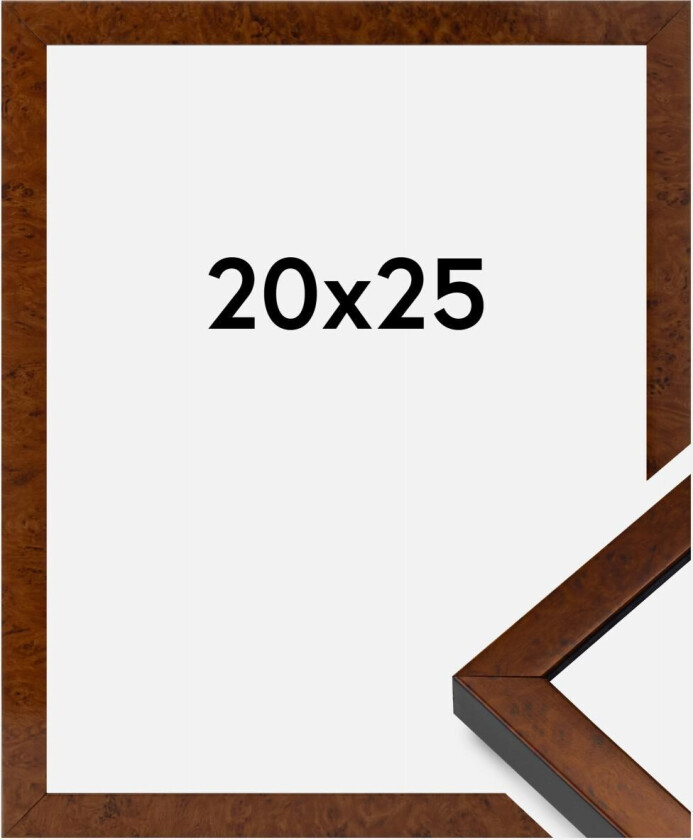 Ramme Ares Akrylglass Burr Walnut 20x25 Cm