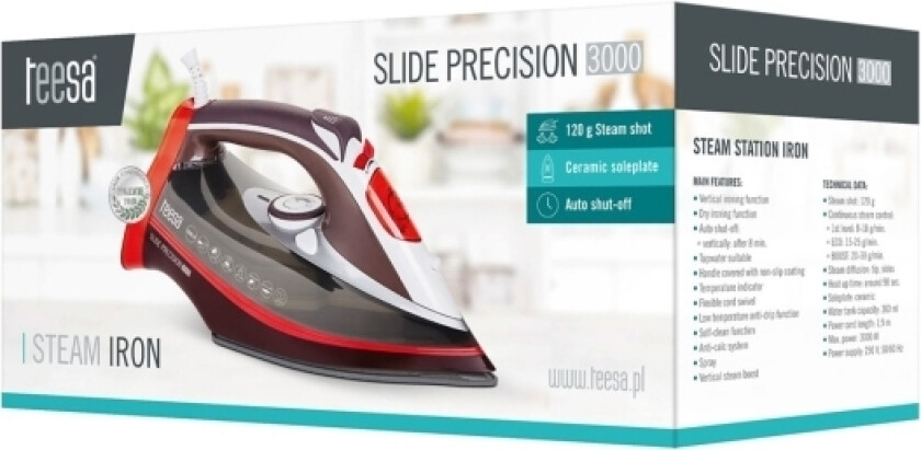 Dampstrykejern TEESA Slide Precision 3000 3000 W 230 V