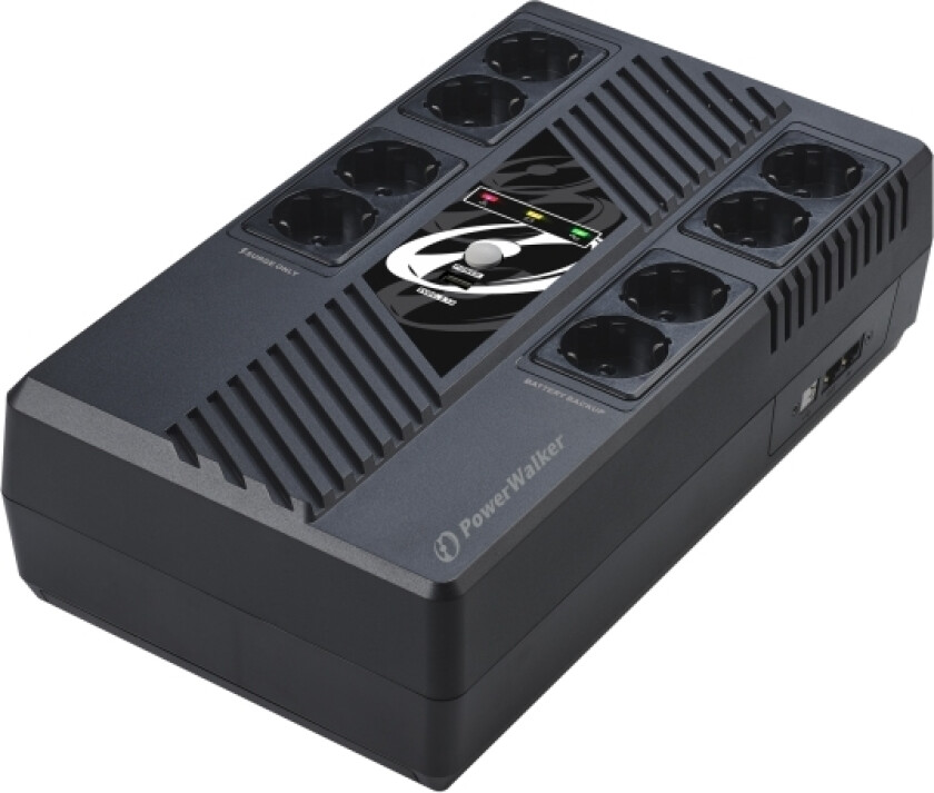 PowerWalker VI 600 MS FR, Linje-Interactive, 0,6 kVA, 360 W, Sinus, 170 V, 280 V