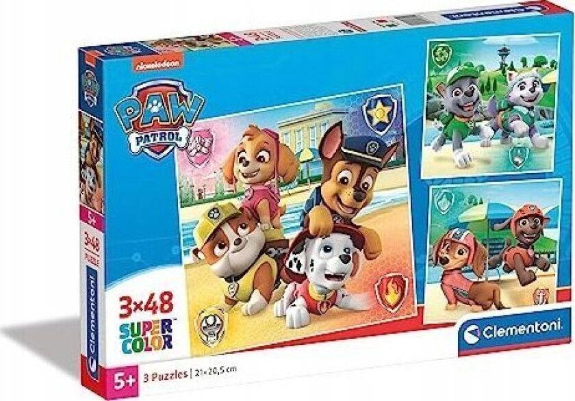 Paw Patrol puzzle 3x48pcs