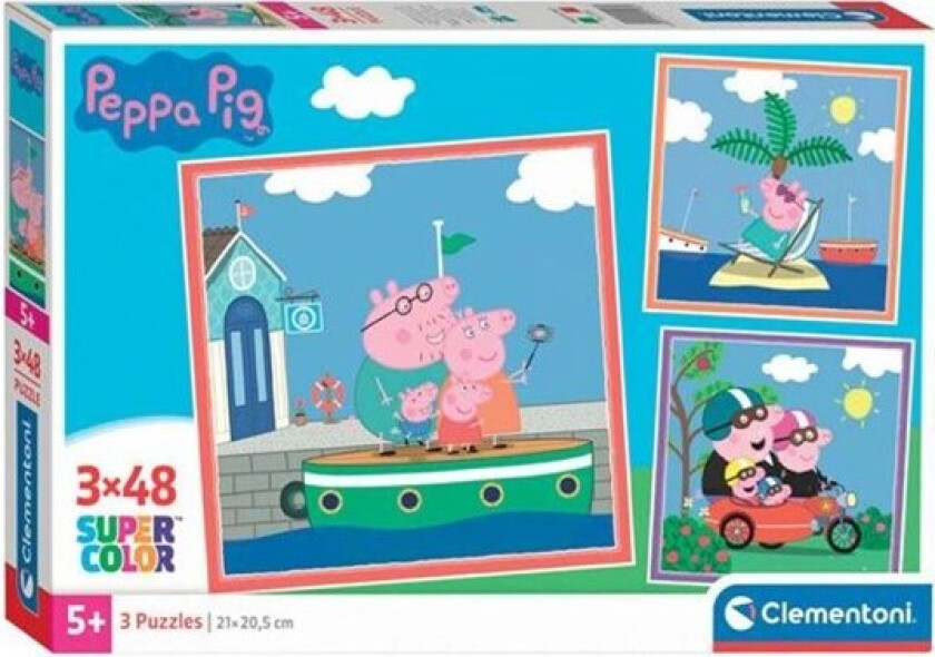Peppa Pig puzzle 3x48pcs