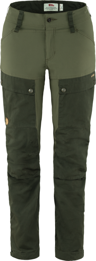 KEB TROUSERS W GREEN CAMO-LAUREL GREEN