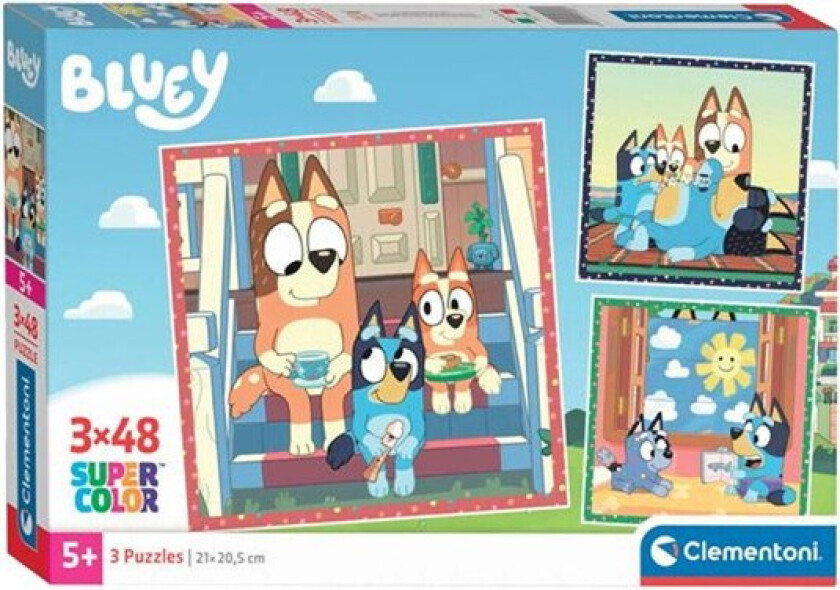 Bluey puzzle 3x48pcs