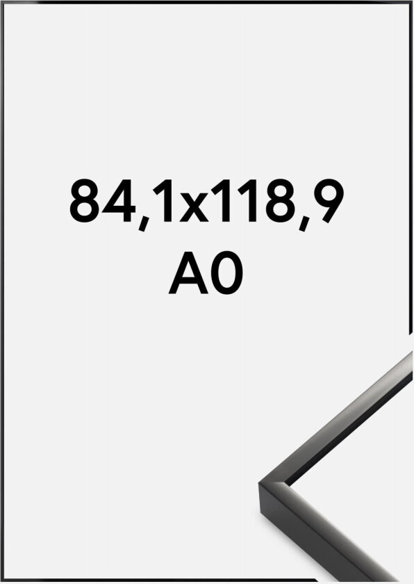 Ramme  Premium Alpha Blank Svart 84,1x118,9 Cm (A0)