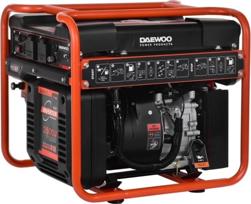 Strømgenerator 3,5kW 230V/ GDA 4600I DAEWOO