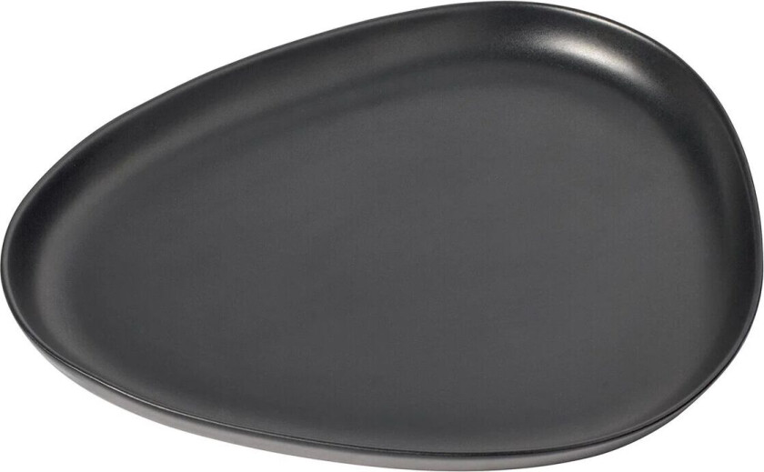 Lind DNA Curve Stoneware serveringsfat 30x35 cm Black