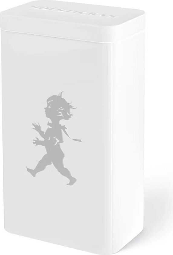 Solstickan kaffeboks 20,5 cm Høyblank hvit