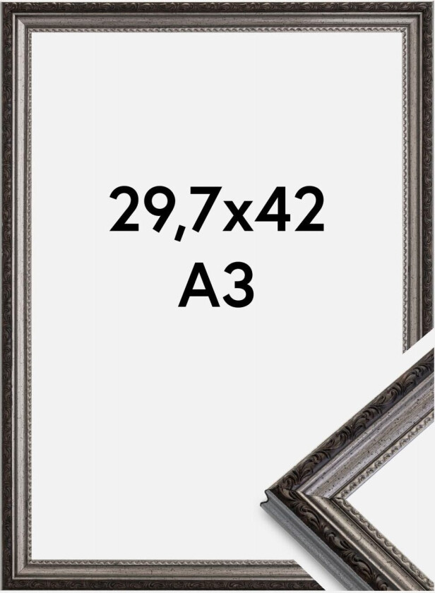 Ramme Abisko Akrylglass Sølv 29,7x42 Cm (A3)