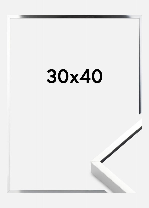 Ramme  Premium Alpha Blank Sølv 30x40 Cm