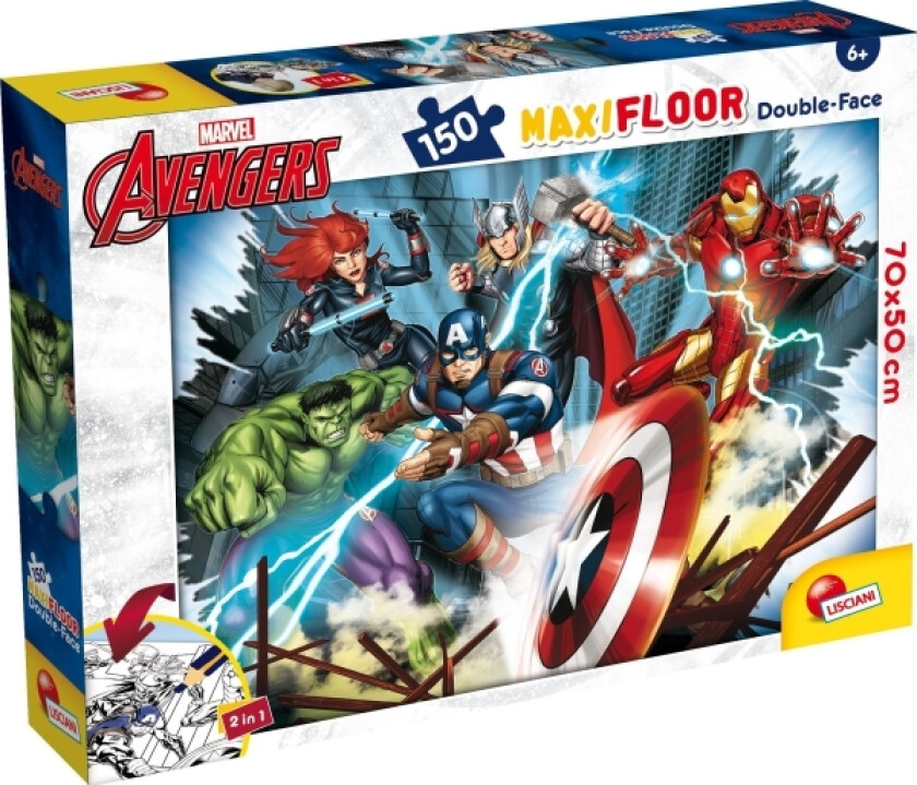LISCIANI MARVEL PUZZLE DF MAXI FLOOR 150 AVENGERS
