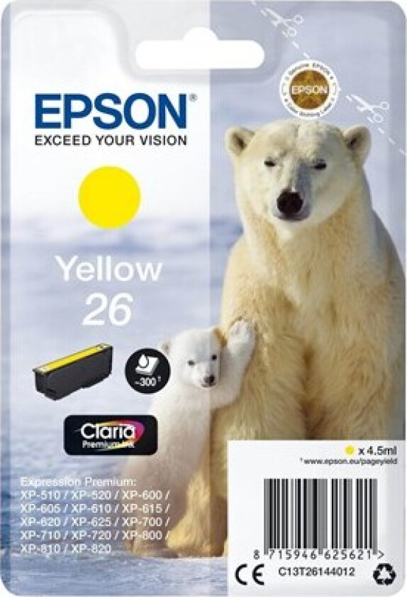 T2614 Ink Cartridge - Blekkpatron Yellow