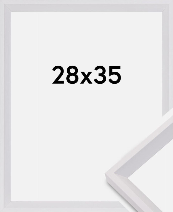 Ramme Globe Akrylglass Hvit 28x35 Cm