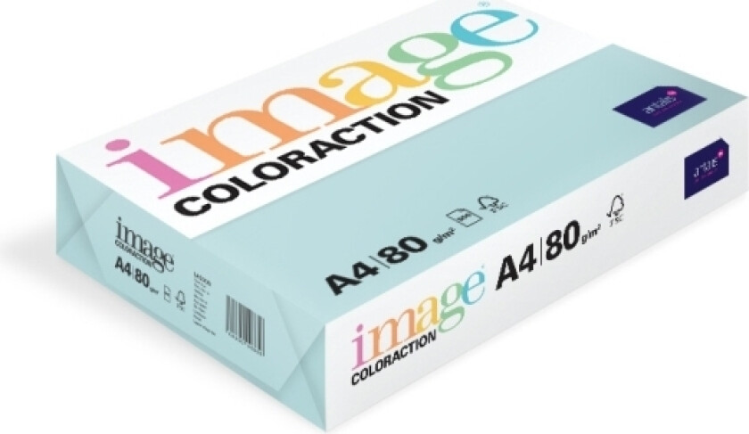Kopipapir Image Coloraction A4 80g Lagoon Pale Blue 500ark/pkt