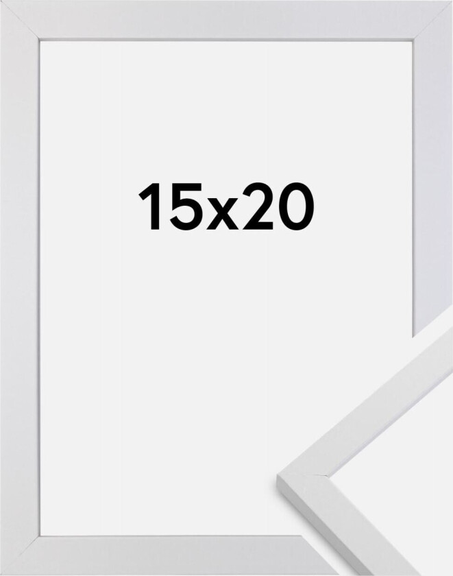 Ramme Trendy Hvit 15x20 Cm