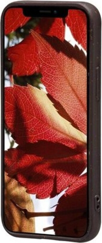 Barcelona - Baksidedeksel for mobiltelefon - 100 % biodegraderbart plantebasert materiale - mørk sjokolade - for Apple iPhone 12, 12 Pro