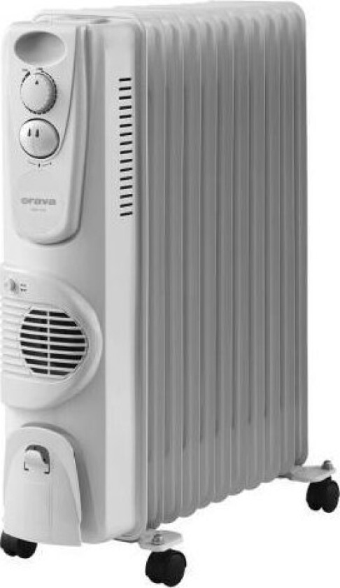 ORAVA   OH-11A   Oljefylt radiator   2500 W   Antall effektnivåer 3   Hvit