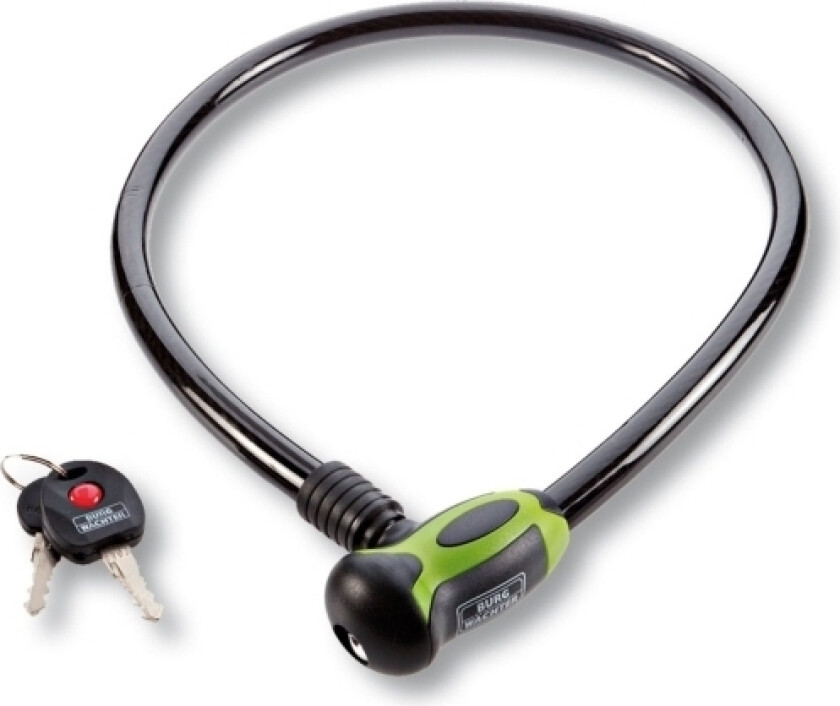 BURG-WÄCHTER 345 80L, Kabellås, Sort, Nøkkel, 80 cm, 1,5 cm, 2 stykker