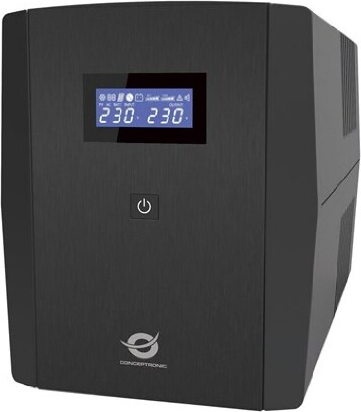 ZEUS03EM UPS 1200VA / 720W HID USB AVR Outputs: (IEC x 3 Schuko x 2)