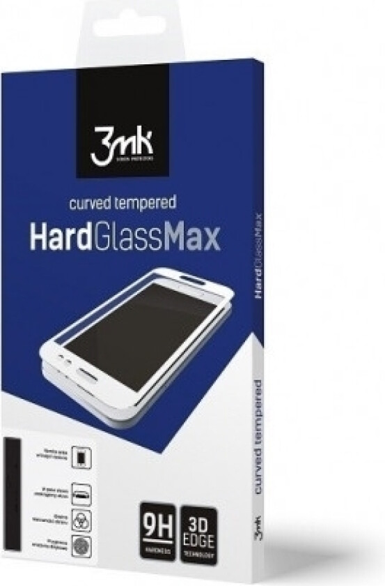 3Mk Hardglassmax Iphone 8+Black, Blank Skjermbeskytter, Mobiltelefon/Smarttelefon, Apple, Iphone 8 Plus, Støvresistent, Riperesistent, Svart, Gjennom