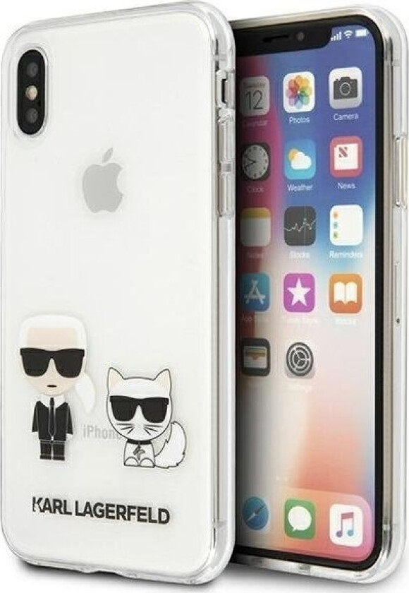 Karl Lagerfeld KLHCI65CKTR iPhone Xs Max hardcase Transparent Karl & Choupette