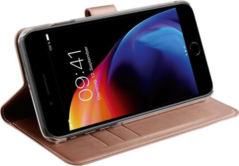 - Classic Plånboksfodral iPhone 8/7/6 Plus Rosa Guld