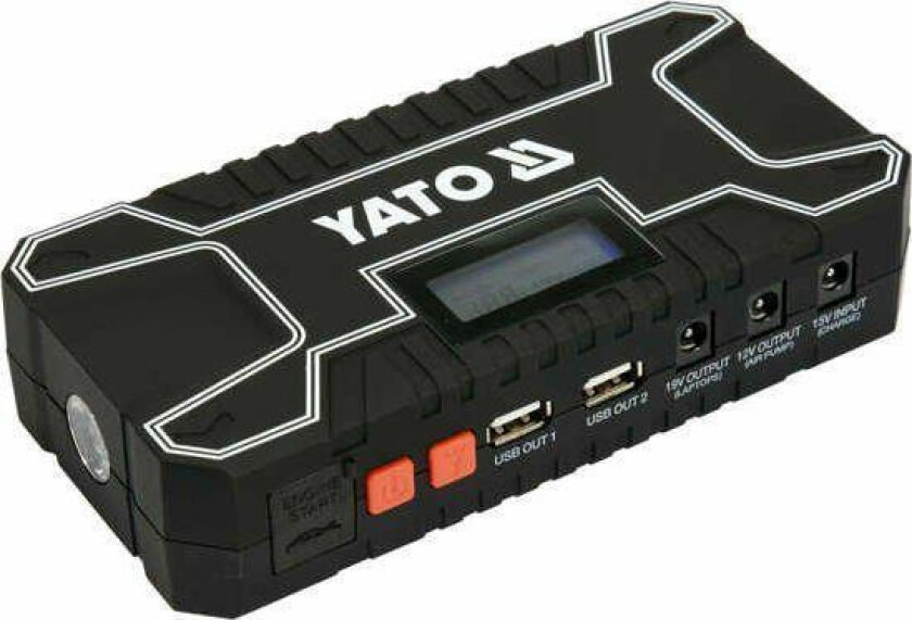 Yato Jump Starter med Powerbank Li-Po 12000mAh (YT-83082)