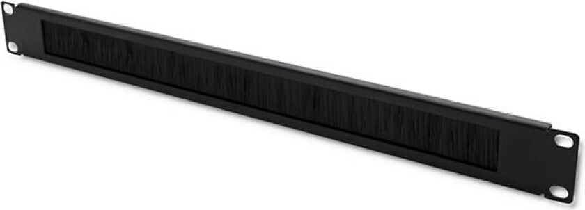 Solid stålbørstekanal for 19" RACK-skap 1U