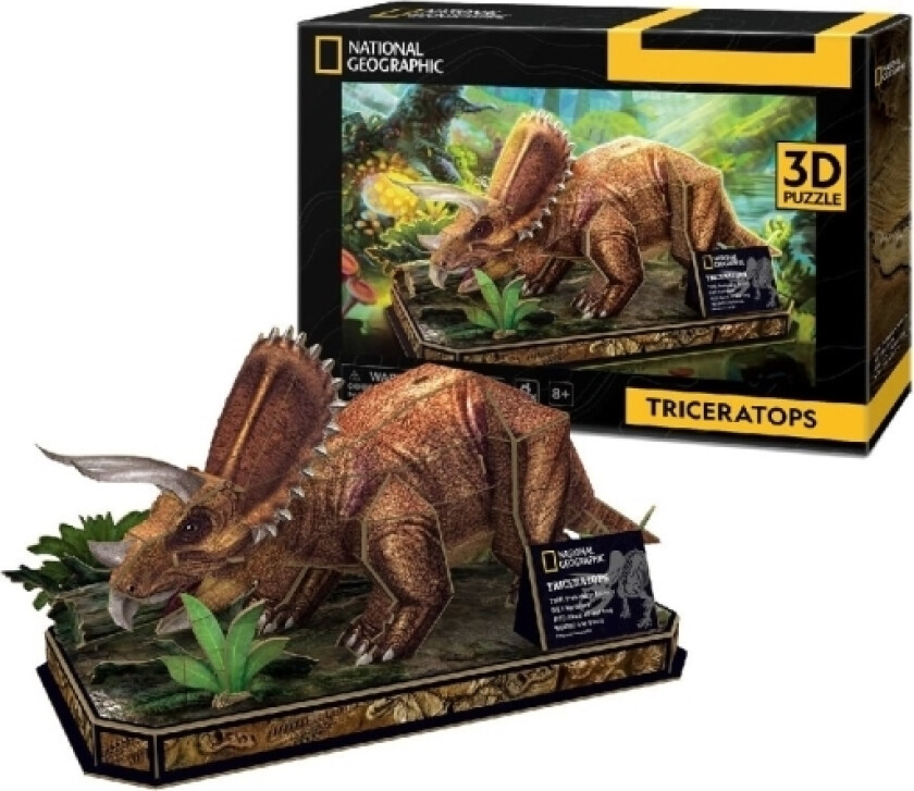 Puzzle 3D National Geographic - Triceratops