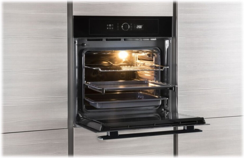 AKZ 6230 NB - Ovn - innebygd - fordypning - bredde: 56 cm - dybde: 55 cm - høyde: 60 cm - med selvrens - Klasse A+ - svart