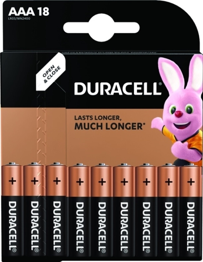alkaline AAA batteries 18 pcs.