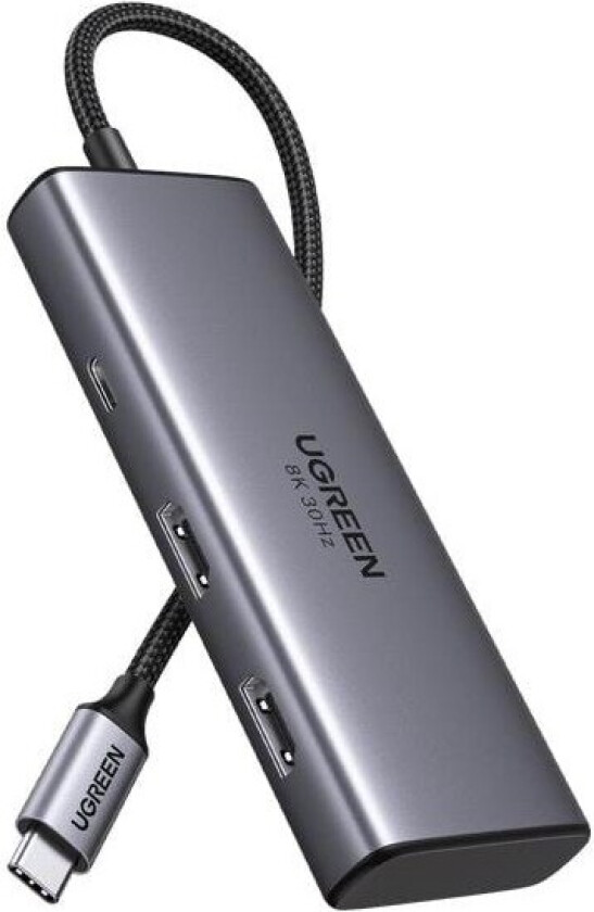 UGREEN CM498 6-in-1 Adapter USB Hub to 2x USB-A 3.0, USB-C 3.0, 2xHDMI, PD
