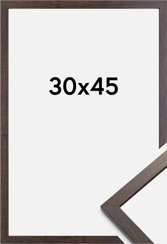 Ramme Trendy Akrylglass Valnøtt 30x45 Cm