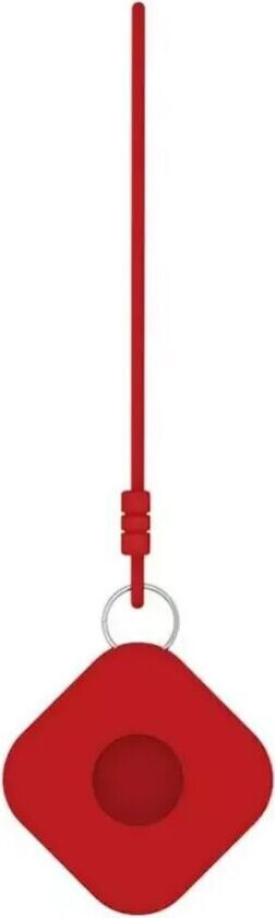 AirTag Drop-Proof Silikondeksel med Stropp - Rød