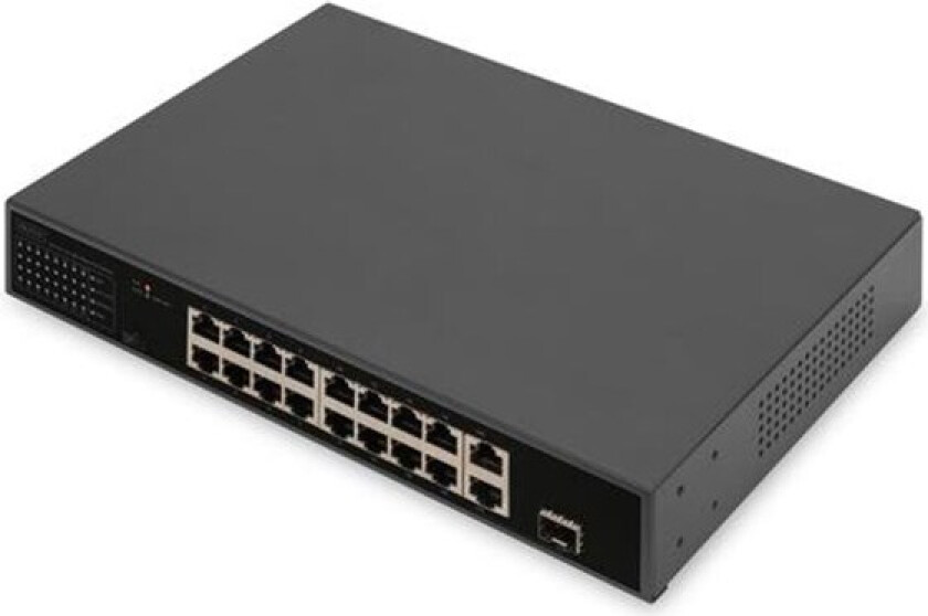 - switch - 16 ports - unmanaged - rack-mountable