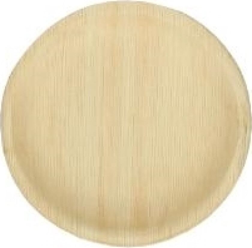 Tallerken Verive palmeblad rund Ø18cm natur,4 ps x 25 stk/krt