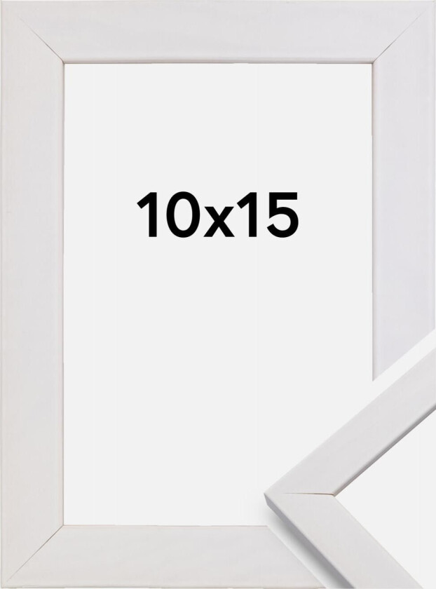 Ramme Stilren Hvit 10x15 Cm
