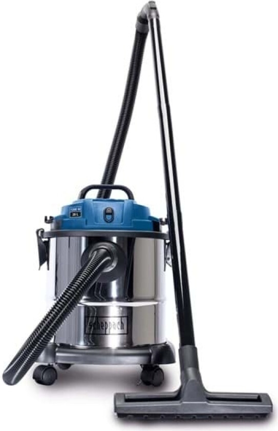 Scheppach NTS20, 1200 W, Trommelvakuum, Tørr & våt, Støv pose, 20 l, Skum