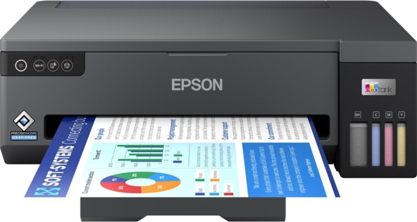 EcoTank L11050 - Skriver - farge - ink-jet - ITS - A3 - 4800 x 1200 dpi - opp til 15 spm (mono) / inntil 8 spm (farge) - kapasitet: 100 ark - USB, Wi-Fi - svart