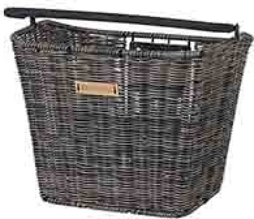 Bremen Rattan Look KF, Front, Sykkelkurv, Rattan (vifte), Svart, 5 kg, 270 mm