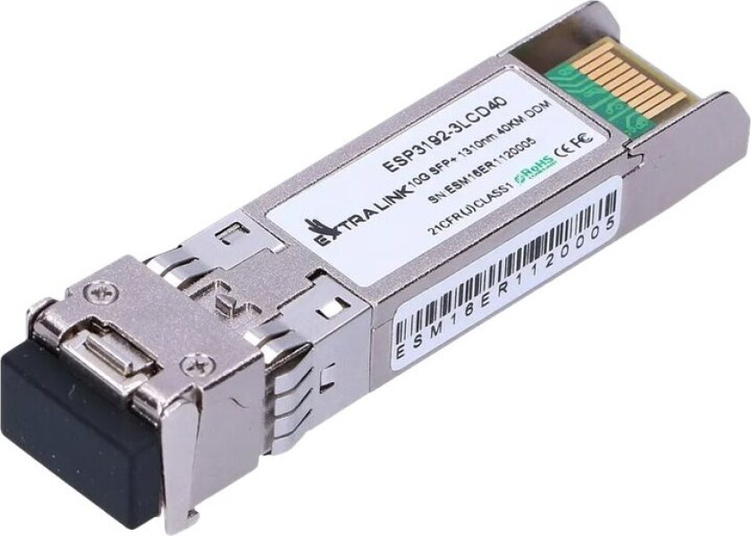 Extralink - SFP+ transceivermodul - 10 GigE - 10GBase-ER - LC/UPC-enkeltmodus - opp til 40 km - 1310 nm