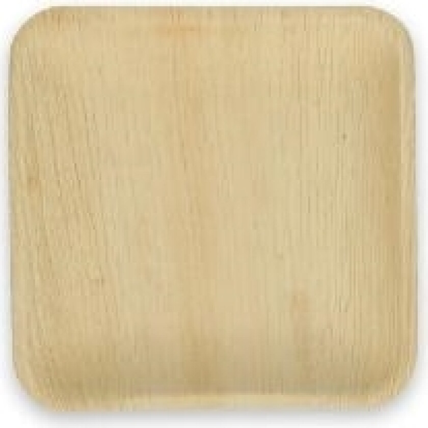 Bilde av Tallerken Verive palmeblad frikantet L18xB18xH3cm natur,4 ps x 25 stk/krt