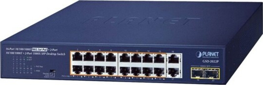 GSD-2022P - switch - 20 ports - unmanaged
