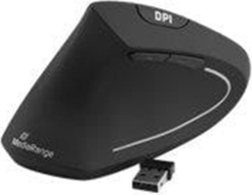 - vertical mouse - 2.4 GHz - black - Vertical mouse - Optisk - 6 - Svart