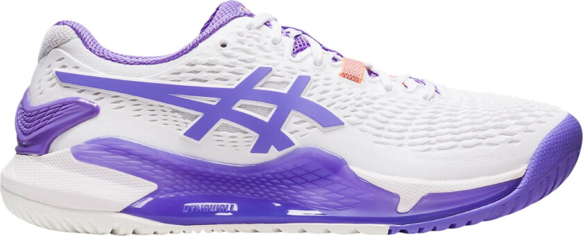 Asics Gel-Resolution 9, tennissko, dame WHITE/AMETHYST