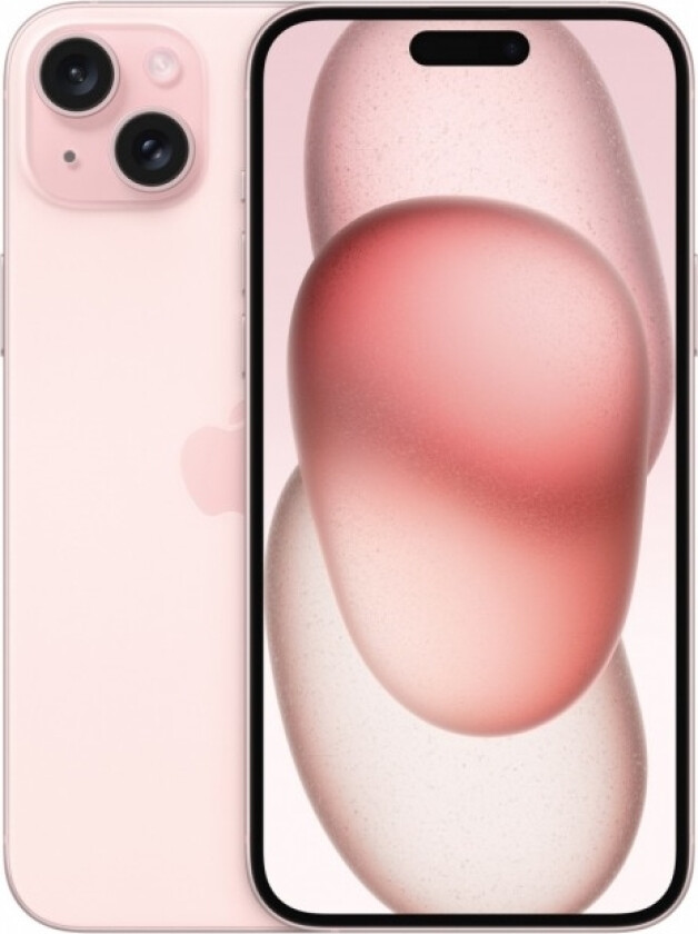 iPhone 15 Plus - 5G smartphone - dobbelt-SIM / Internminne 128 GB - OLED-display - 6.7 - 2796 x 1290 pixels - 2x bakkameraer 48 MP, 12 MP - front camera 12 MP - rosa