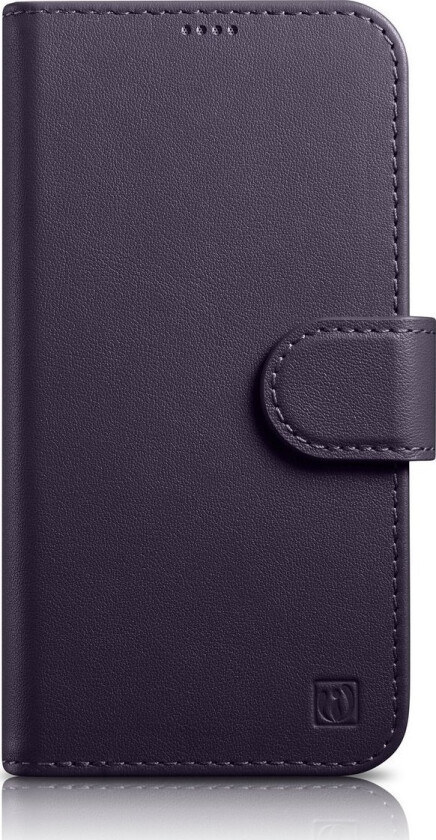 iCarer Lommebokveske 2-i-1-deksel til iPhone 14 Pro Anti-RFID Flip-veske i lær mørk lilla (WMI14220726-DP)