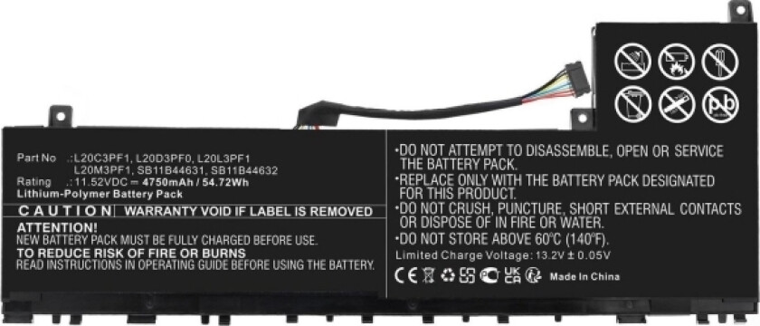 - Batteri til bærbar PC
