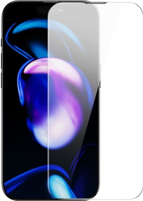 Baseus 2x herdet glasssett for iPhone 14 Pro fullskjerm med 0,3 mm høyttalerdeksel + monteringsramme