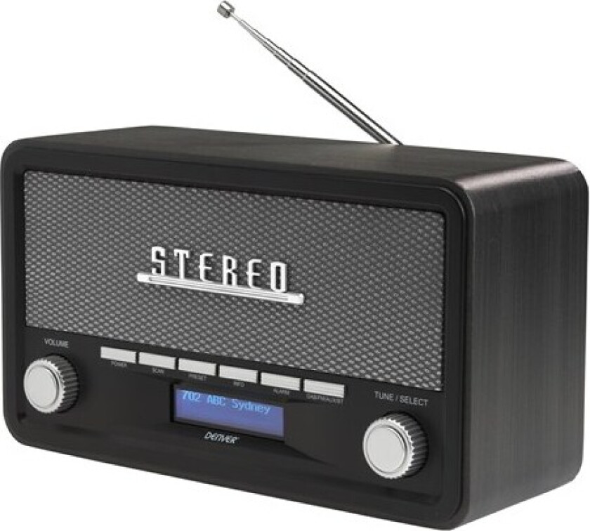 DAB-18DARKGREY - DAB portable radio - Bluetooth - DAB/DAB+/FM - Stereo - Grå